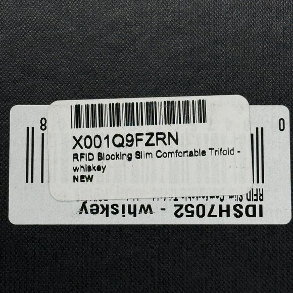 Buxton Lot of 2 Black Mens Trifold Leather Wallet & Slim Front Pocket ID - Picture 3 of 10